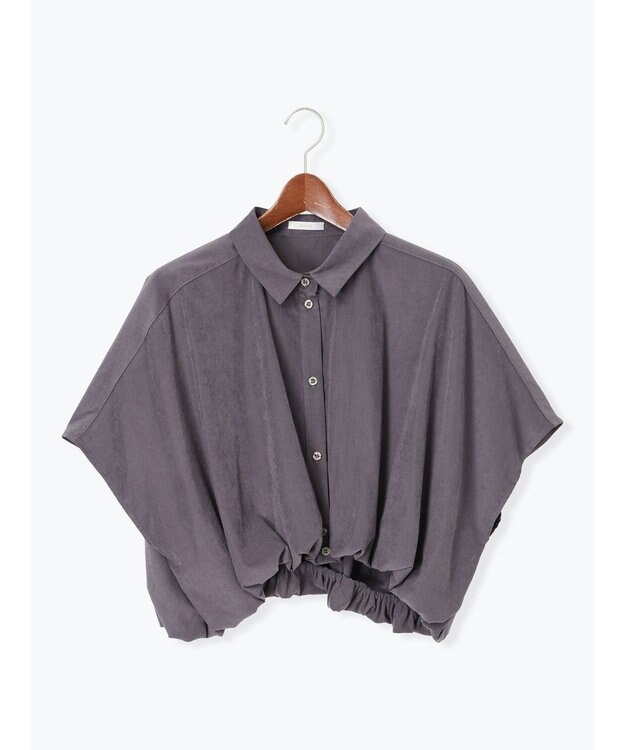 Te chichi ピーチショートシャツ チャコールグレー