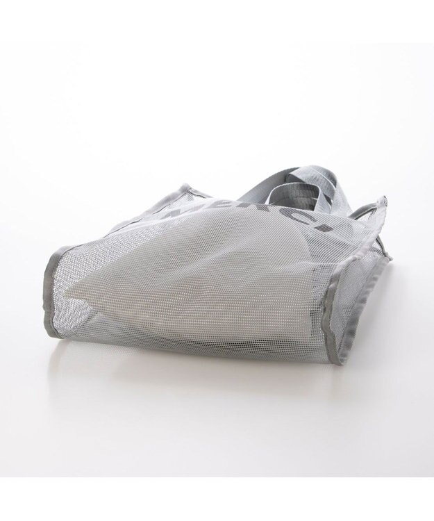 UNBILLION カシュカシュ cachecache / オーバープリントメッシュ2ハンドルトート シルバー