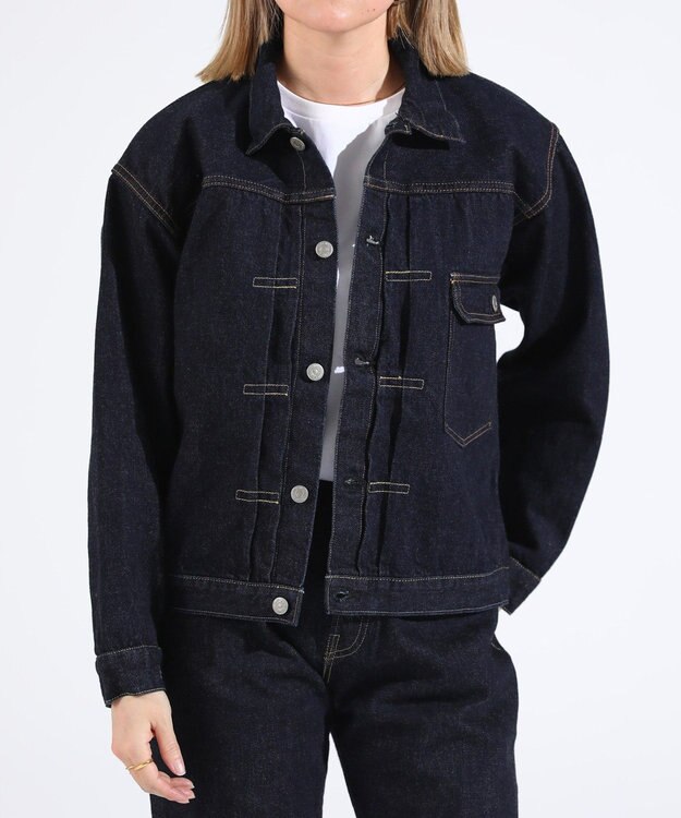 LENO BRENDA BIG TRUCKER JACKET《UNISEX》オーバーサイズデニムブルゾン INDIGO