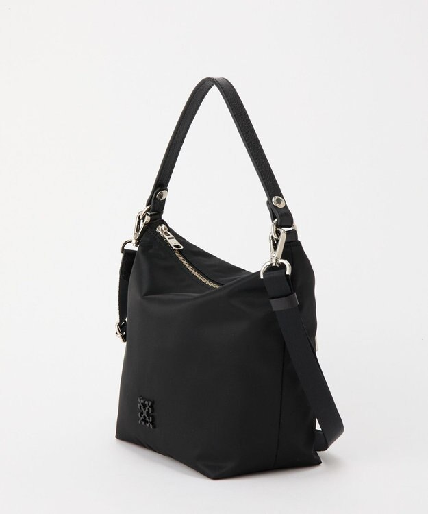 russet シンプルショルダーバッグ【クラウズナイロン】(CE-1467) Black