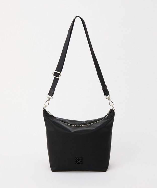 russet シンプルショルダーバッグ【クラウズナイロン】(CE-1467) Black