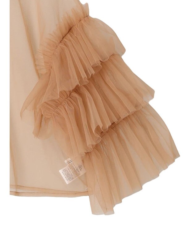 Green Parks ・ＥＬＥＮＣＡＲＥ　ＤＵＥ　２ｗａｙチュールブラウス Beige