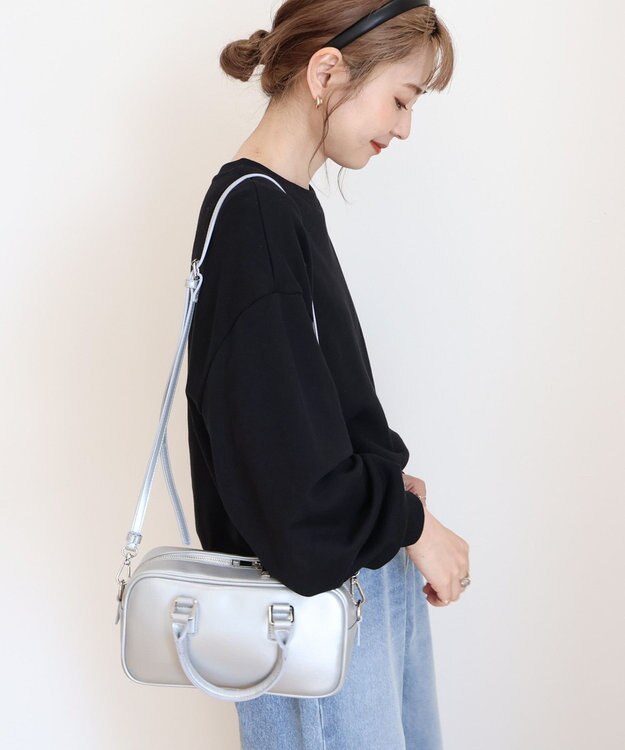 AMERICAN HOLIC タックスリーブスウェット Black