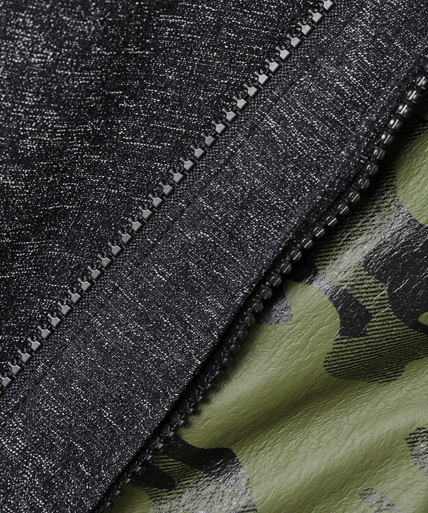 JOSEPH ABBOUD MOUNTAIN 【UNISEX】スラブジャガードバックカモ ブルゾン グレー系7