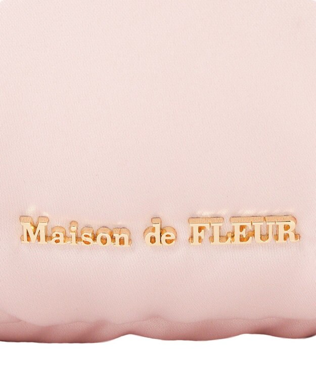 Maison de FLEUR キルティングエアリーキャリーオンバッグ Pink Beige