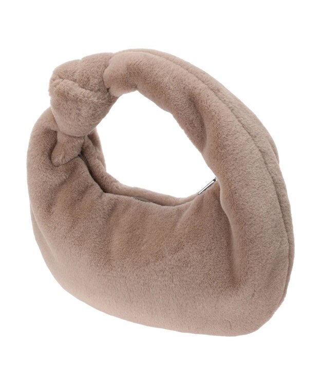 earth music&ecology ワンノットファーバッグ Beige