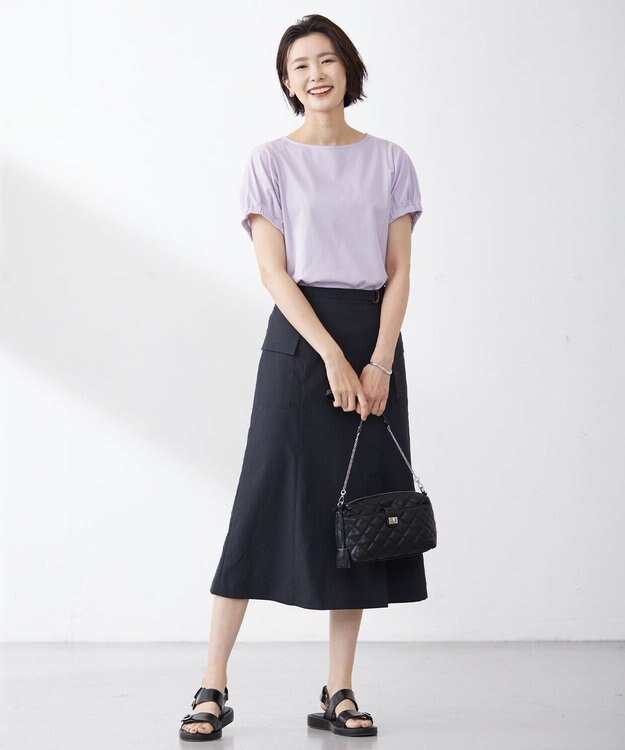 J.PRESS LADIES 【2way】キルティング ショルダー バッグ ブラック系