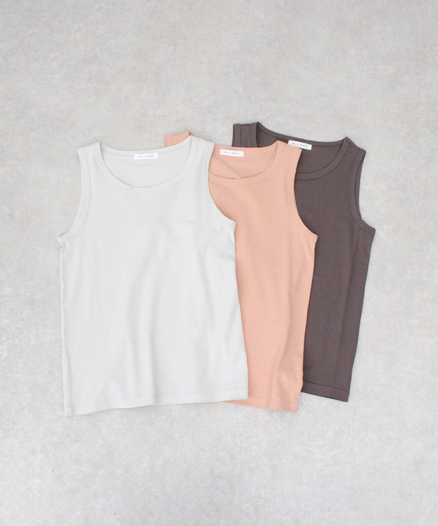 WHITE MAILS SPANDEX PAPER JERSEY タンクトップ オレンジ