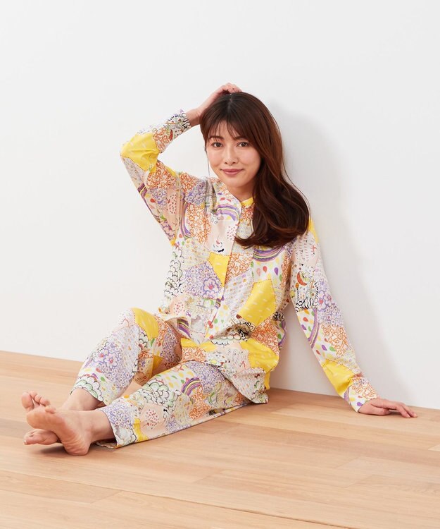 tsumori chisato SLEEP パジャマ　長袖・長ズボン　/ワコール　UDX517 イエロー