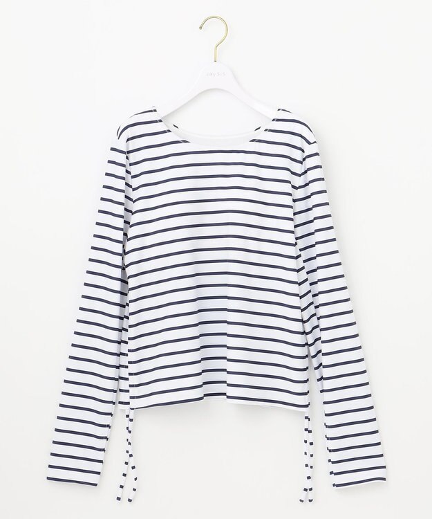 ANY SIS 【3SET】マリン スイムウェア オフ×ネイビーストライプ×カーキ