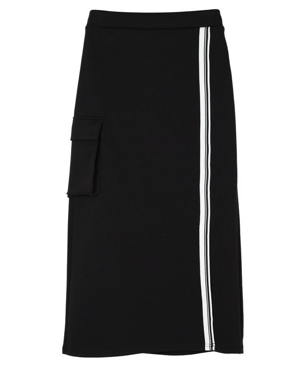 AMERICAN HOLIC サイドラインタイトスカート Black