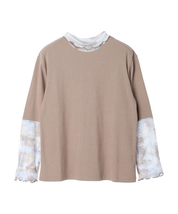 Green Parks ・ＲＡＹ　ＣＡＳＳＩＮ　タイダイシアーハイネック Mocha