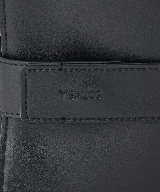 Y'SACCS ベルトスクエアミニマムショルダーバッグ ブラック
