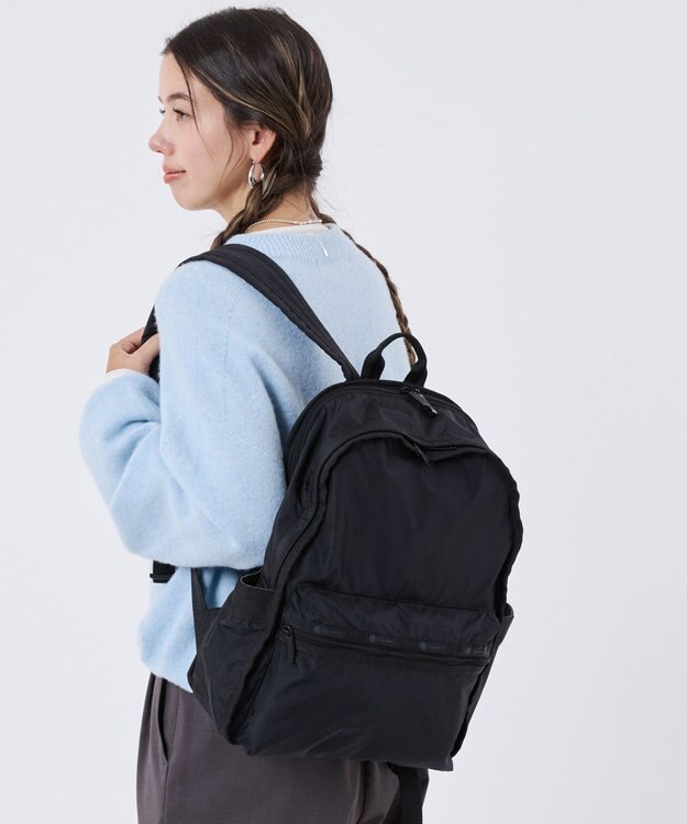 LeSportsac ROUTE BACKPACK/リサイクルドブラックJP