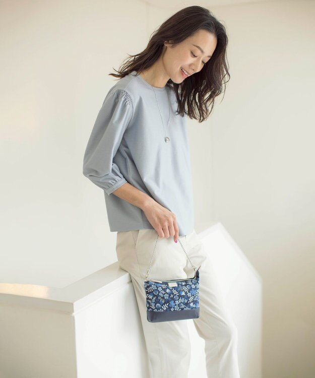 J.PRESS LADIES コロンパール ネックレス シルバー系