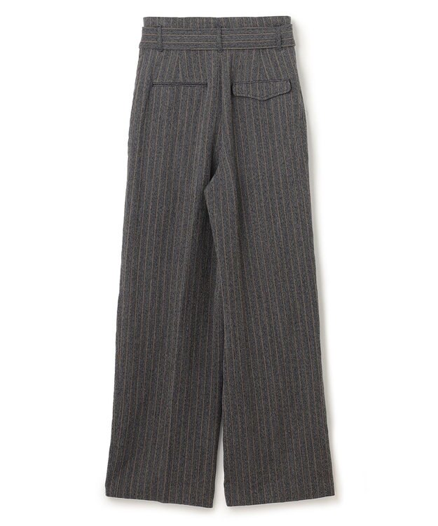 BEIGE， TURENNE / ワイドパンツ Gray×Camel line