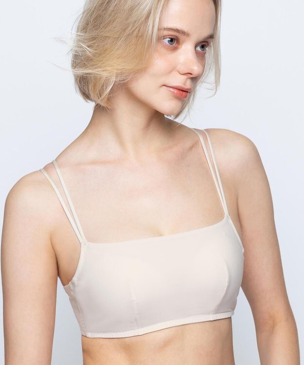 AMPHI ノンワイヤーブラ 谷間をメイク バストの形をキープ ホックなし 【BRAGENIC ブラジェニック】 ブラジャー ブラ ワイヤレス BMI745 アンフィ／ワコール アイボリー