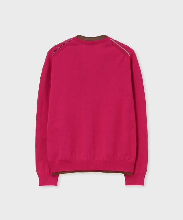 Paul Smith イヤードカラー カーディガン ローズ