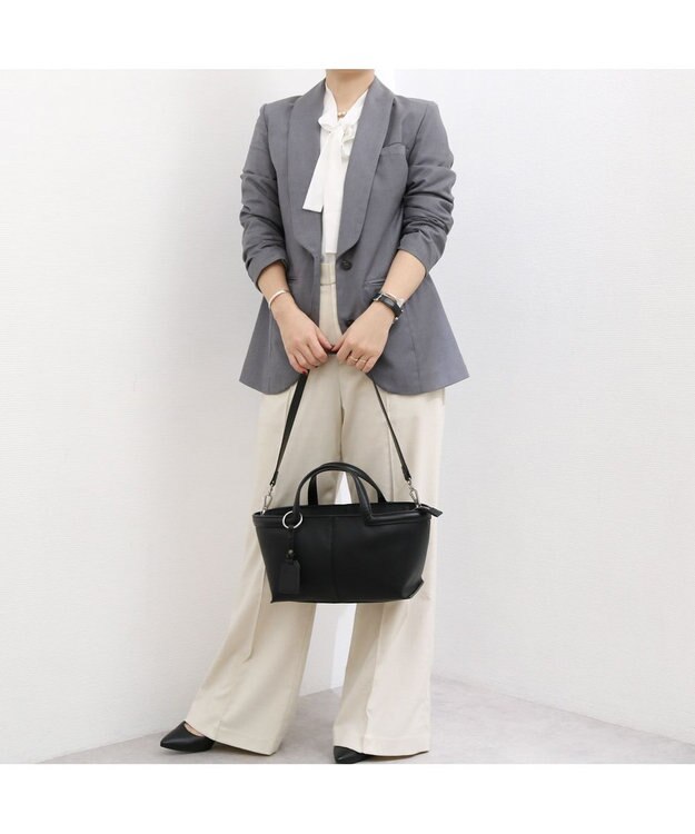 UNBILLION カカトゥ kakatoo / ハンドルポイント2wayトートバッグ ブラック