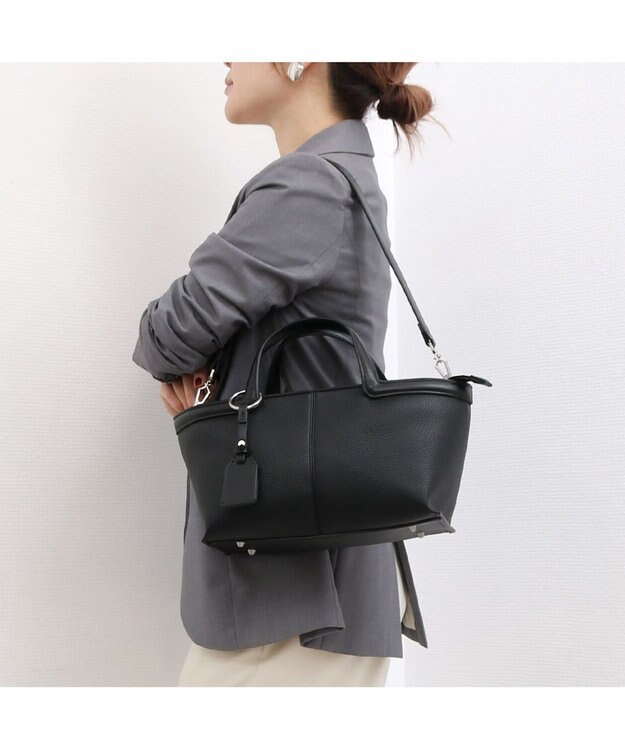 UNBILLION カカトゥ kakatoo / ハンドルポイント2wayトートバッグ ブラック