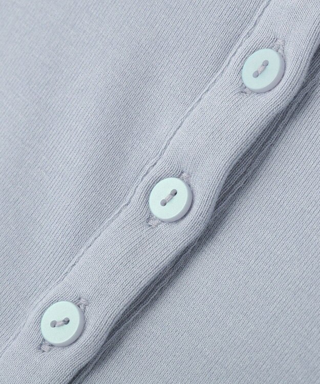 CRAFT STANDARD BOUTIQUE ハイネックハーフボタンプルオーバー Light Blue