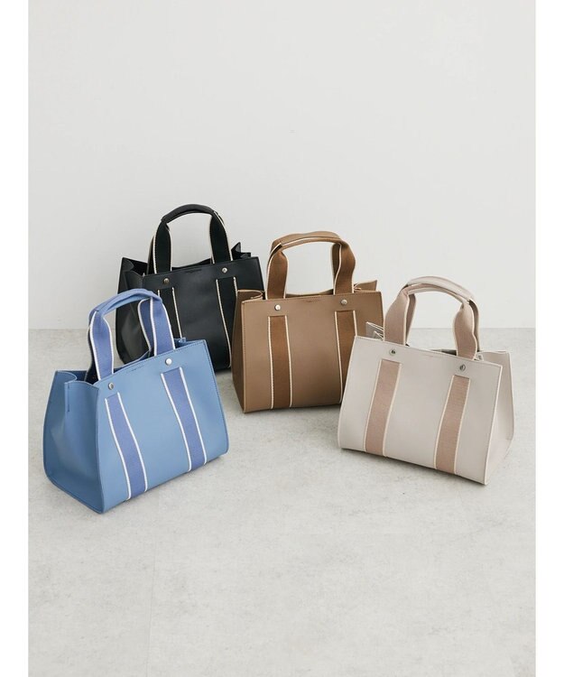 Green Parks ・Ｃｕーｓｈｕｔ　テープスクエアトート Mocha