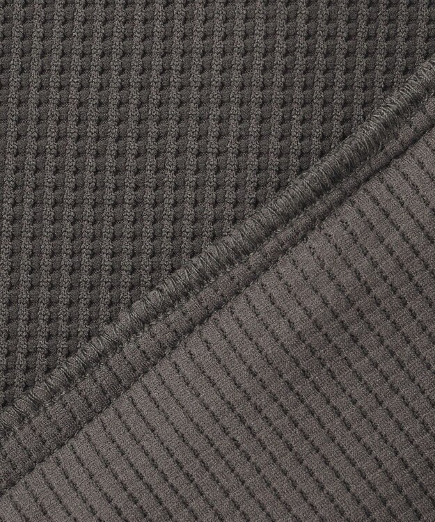 PW CIRCULUS 今が旬トップス！【ドライな肌触り / UV遮蔽率98.9% UVカット / ストレッチ】【WOMEN】ワッフルハーフジップ  ゴルフウェア レディース グレー系