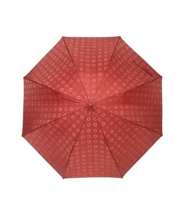 MOONBAT LANVIN en Bleu 長傘 ジャカード×パイピング レッド