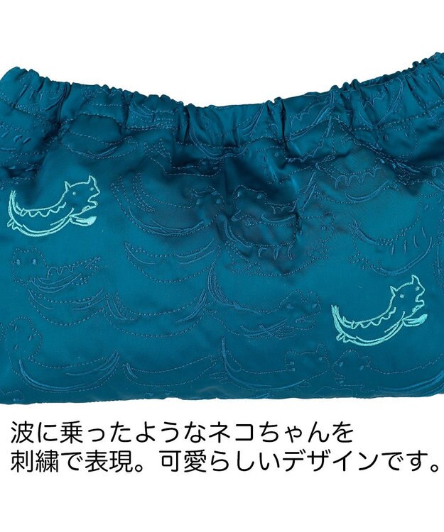 tsumori chisato CARRY なみねこししゅう ショルダーバッグ グリーン