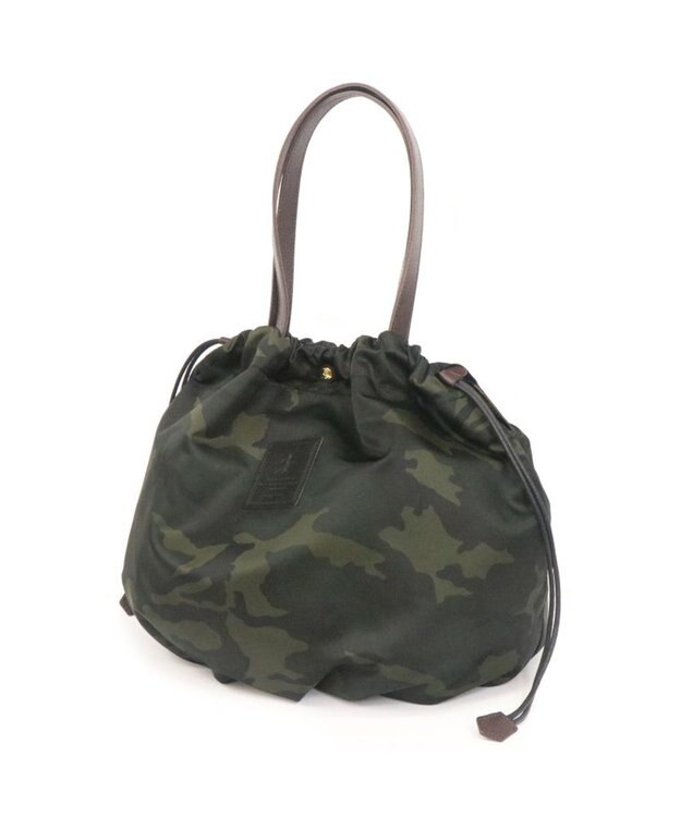 Regalo Felice 【軽量 / 大容量 / フォルムが変えられる】巾着トート / REGALO OLC(オリーブ×ブラウン)