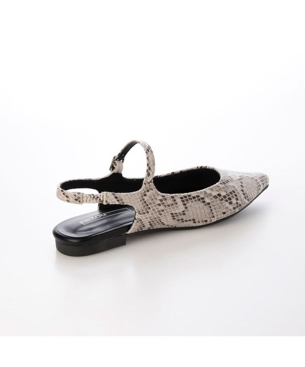 MODE ET JACOMO <noyau>ポインテッドトゥバックベルトパンプス ベージュカタオシ