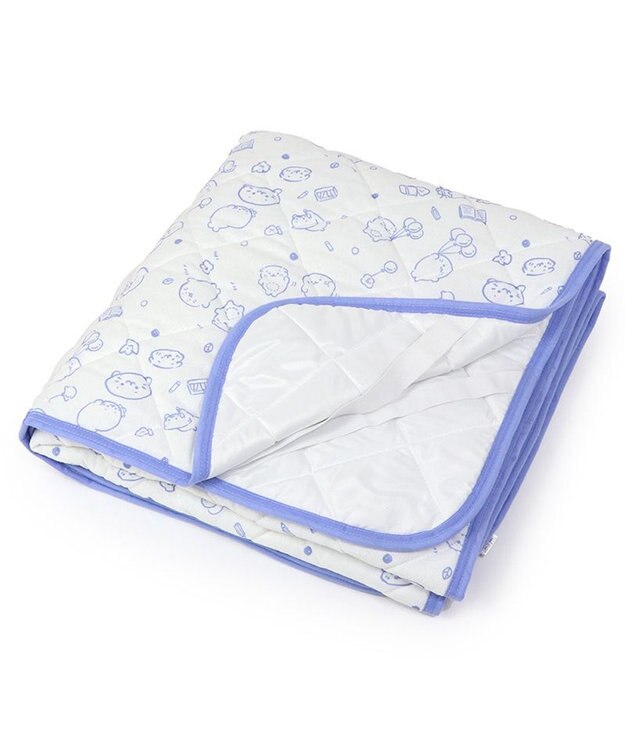 Mother garden しろたん 敷きパッド 100×200cm 《のんびりライフ柄》 シングルシーツ パイル生地 0