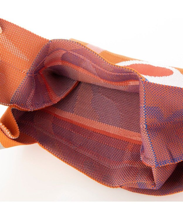 UNBILLION カシュカシュ cachecache / naabコラボインターシャニットショッパーバッグ オレンジ