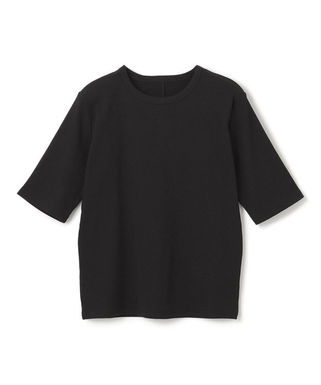 UNFILO テレコ ハーフスリーブTシャツ ブラック