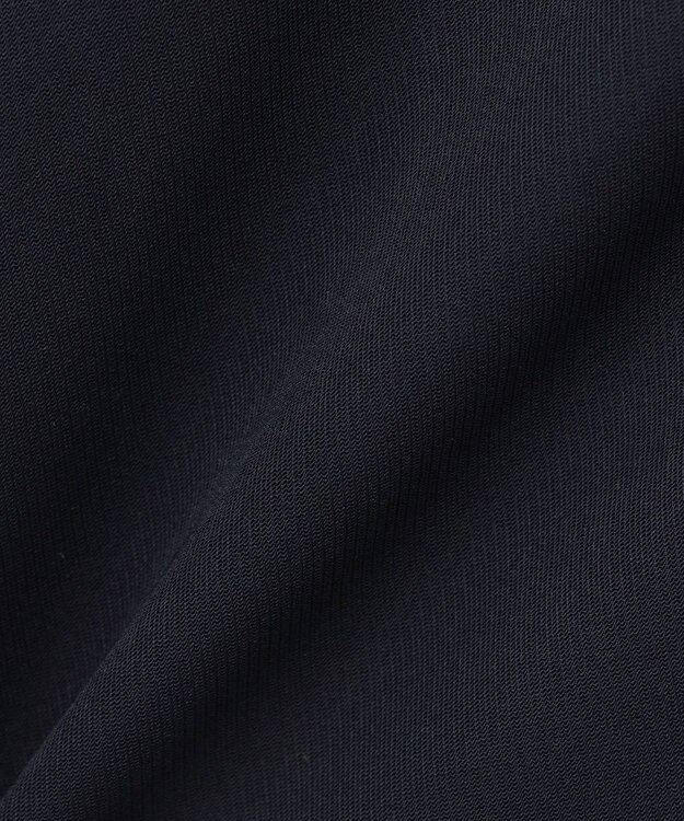 ICB L 【洗える】ライトダブルクロス Vネックワンピース ネイビー系