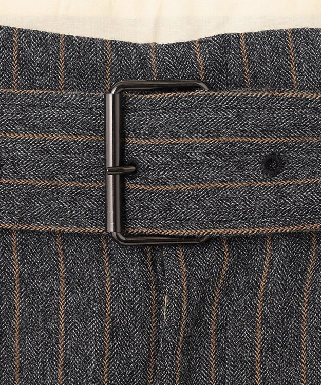 BEIGE， 【S-size】TURENNE / ワイドパンツ Gray×Camel Line