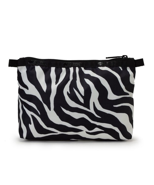 LeSportsac COSMETIC CLUTCH/クリームブラックゼブラ クリームブラックゼブラ