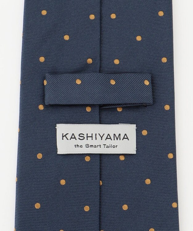 KASHIYAMA KASHIYAMAオリジナル【JAPAN MADE】ドットネクタイ オレンジ