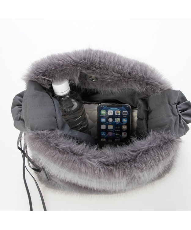 UNBILLION カシュカシュ cachecache / フリルワンハンドルエコファートート GY