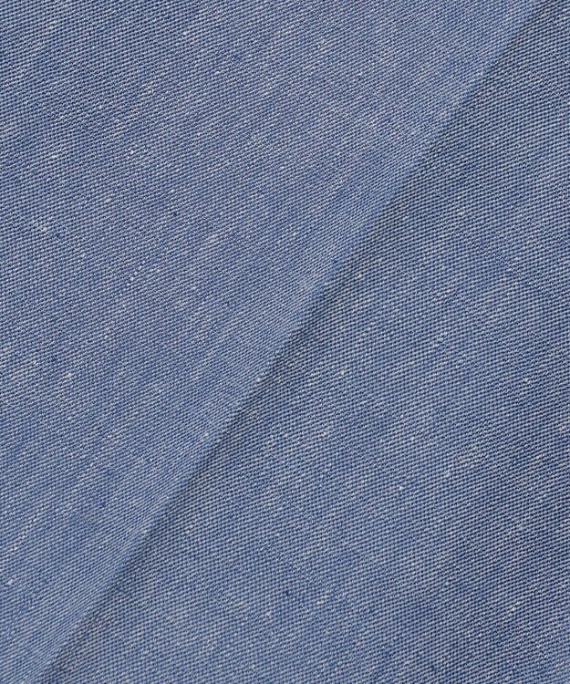 JOSEPH ABBOUD 【ウエストも伸びる/清涼/ストレッチ】ストレッチリネンシャンブレーパンツ サックスブルー系