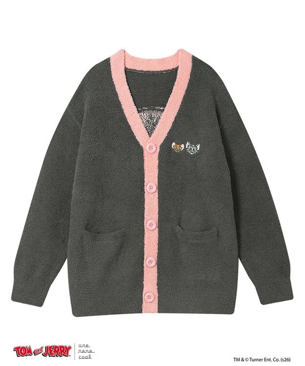 une nana cool トムとジェリー × une nana cool　ユニセックスカーディガン グレー