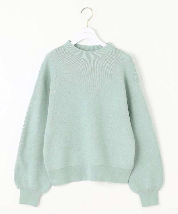 ANY SIS L 【洗える】着映えカラーニット ミント