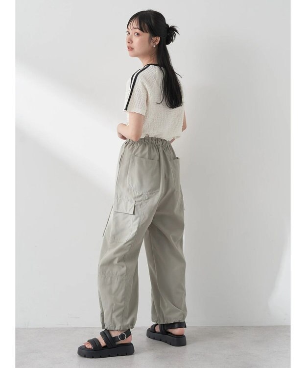 earth music&ecology ラインジャガードプルオーバー Off White