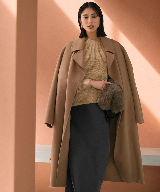 ICB WoolRever  ロングコート キャメル
