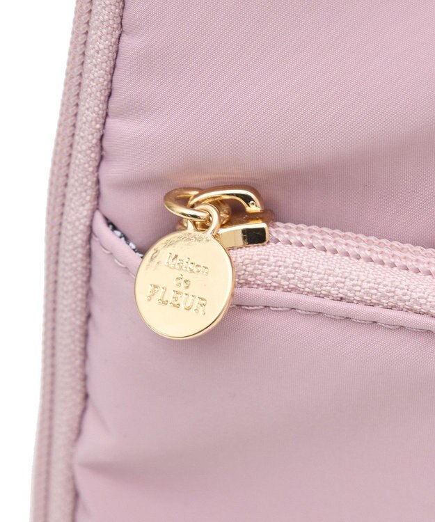 Maison de FLEUR レザーハンドルPCケース Pink