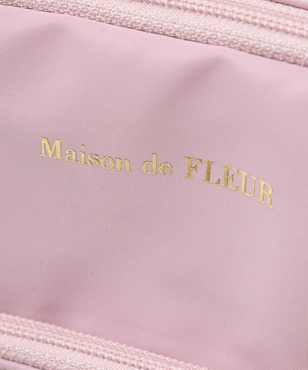 Maison de FLEUR レザーハンドルPCケース Pink