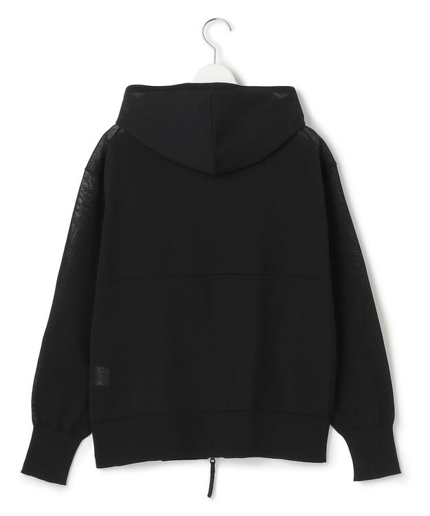 23区 【SLOW/一部店舗限定】シアーニット パーカー ブラック