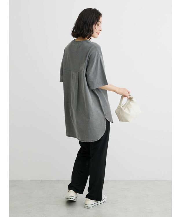 Green Parks ピグメントドッキングチュニック Gray