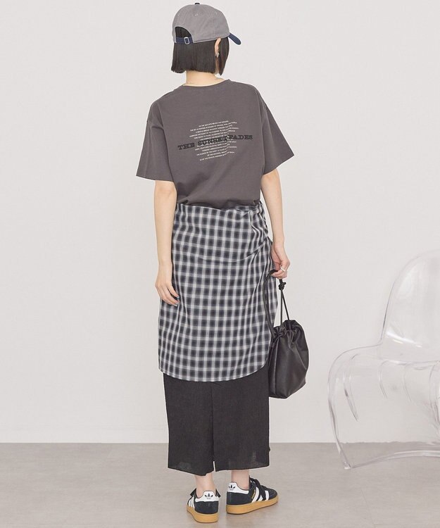 AMERICAN HOLIC STARLY 刺繍ロゴTシャツ Charcoal Gray