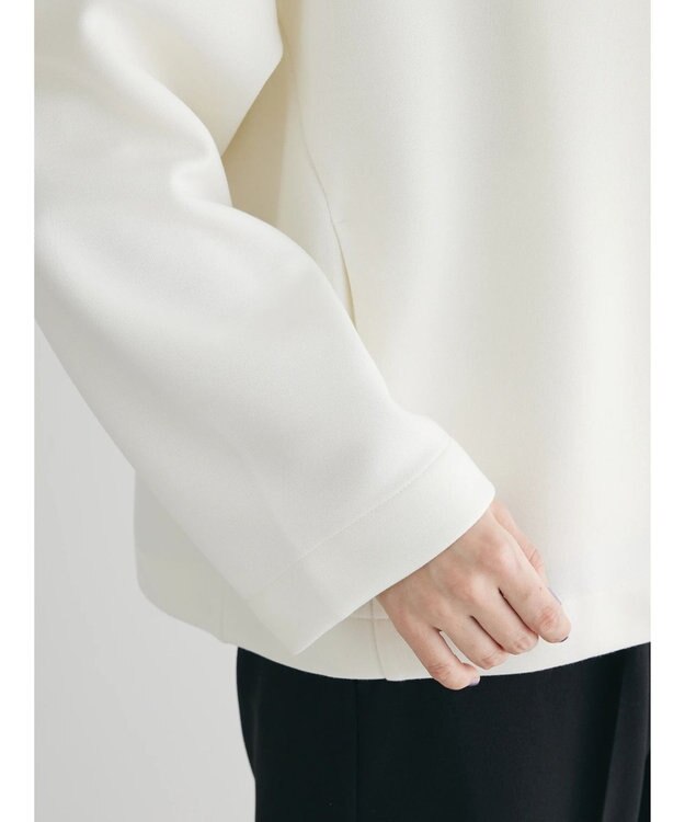 Green Parks ノーカラーポンチジャケット Off White